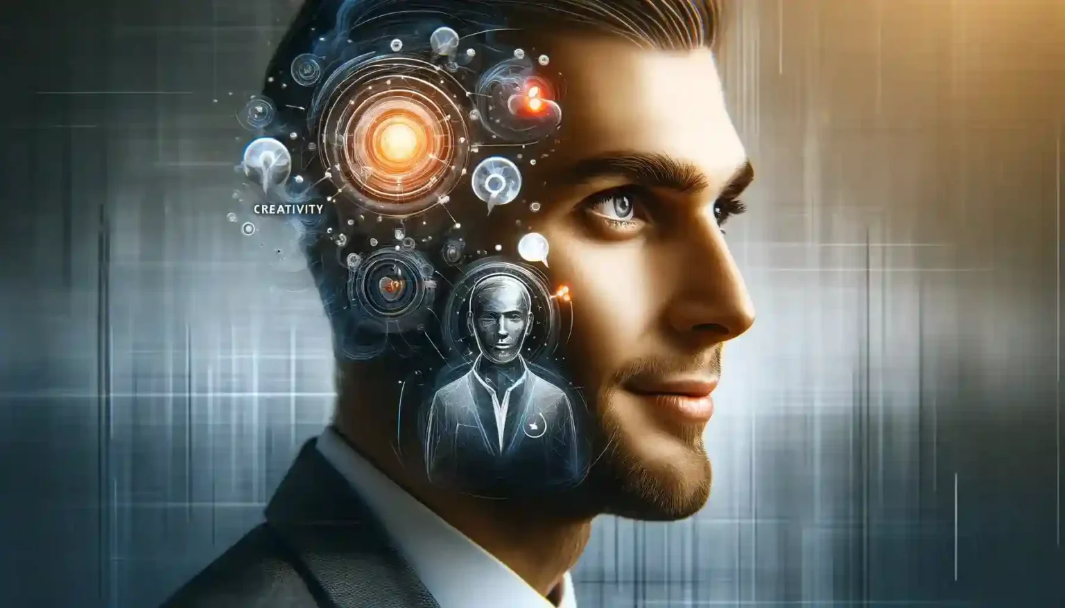 Man thinking about personality questions and traits