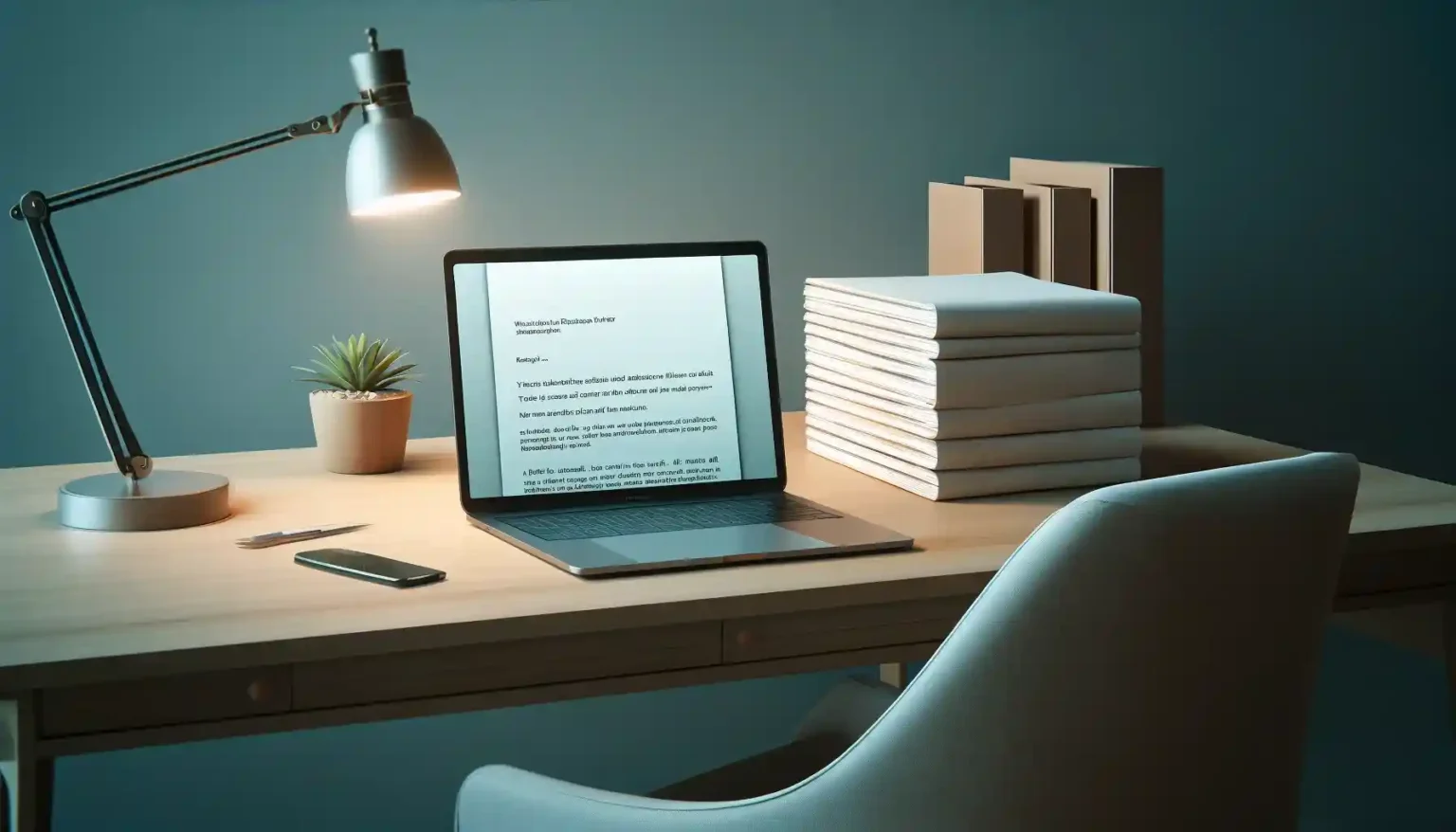 Laptop screen displays how to write a resignation letter