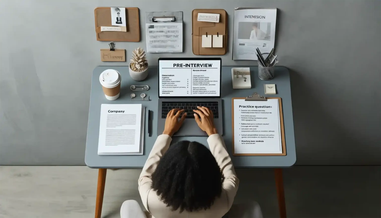 How to prepare for an interview desk planning