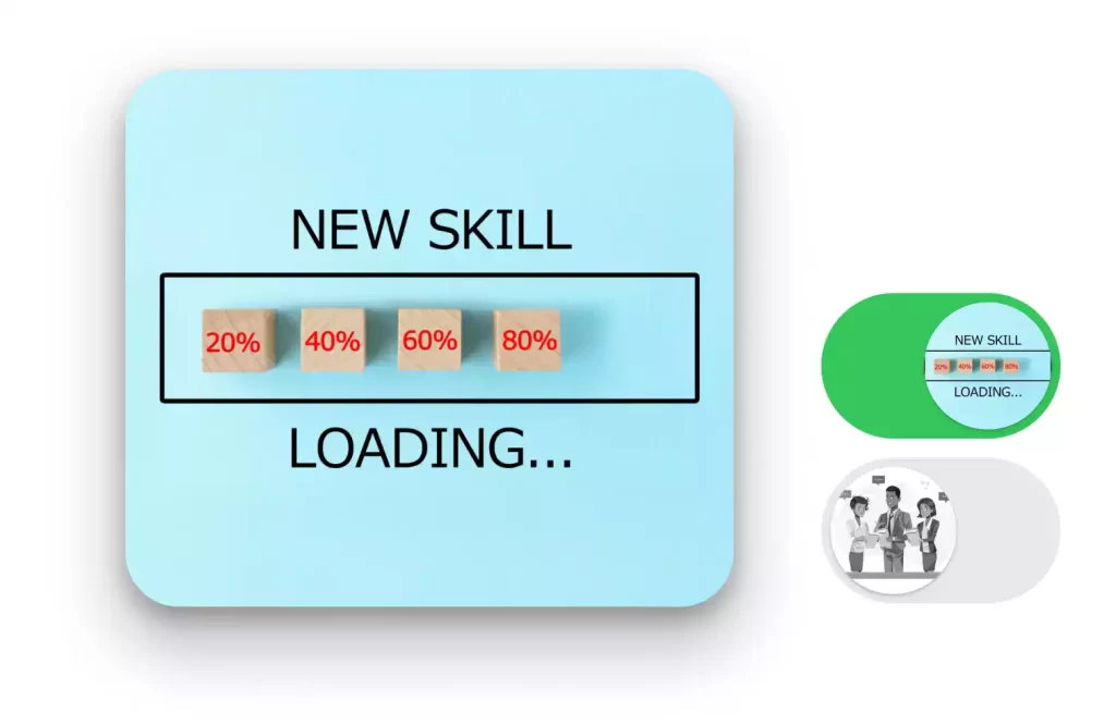 A concept with the words, 'NEW SKILL LOADING...'