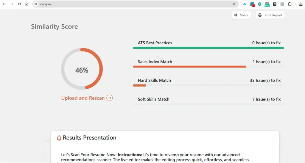 BEFORE- 46 PERCENT MATCH