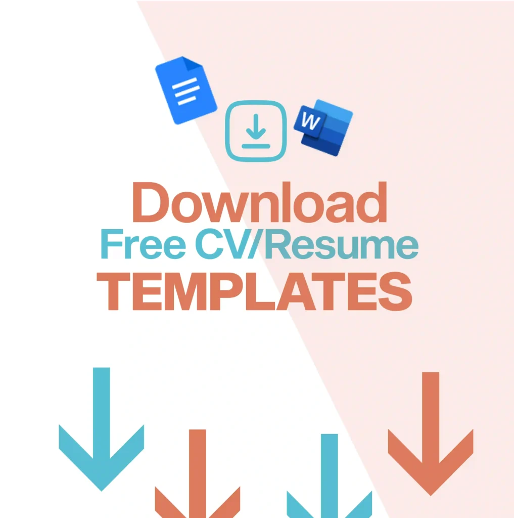 Design saying download CV and resume templates